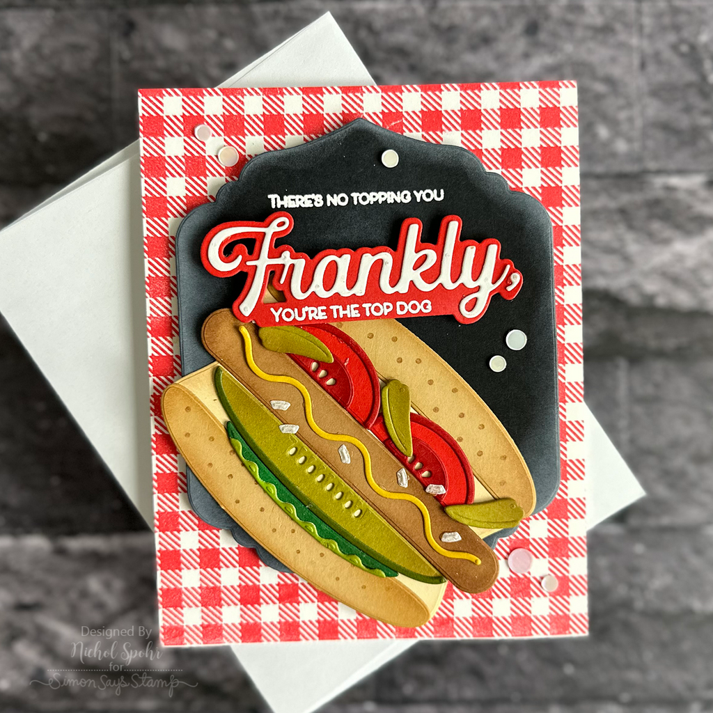 Simon Says Stamp Frankly Words Wafer Dies 1379sdc Happy Camper Friend Card | color-code:ALT01