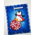 Memory Box Merry Christmas Foil Greetings White Tabs st026