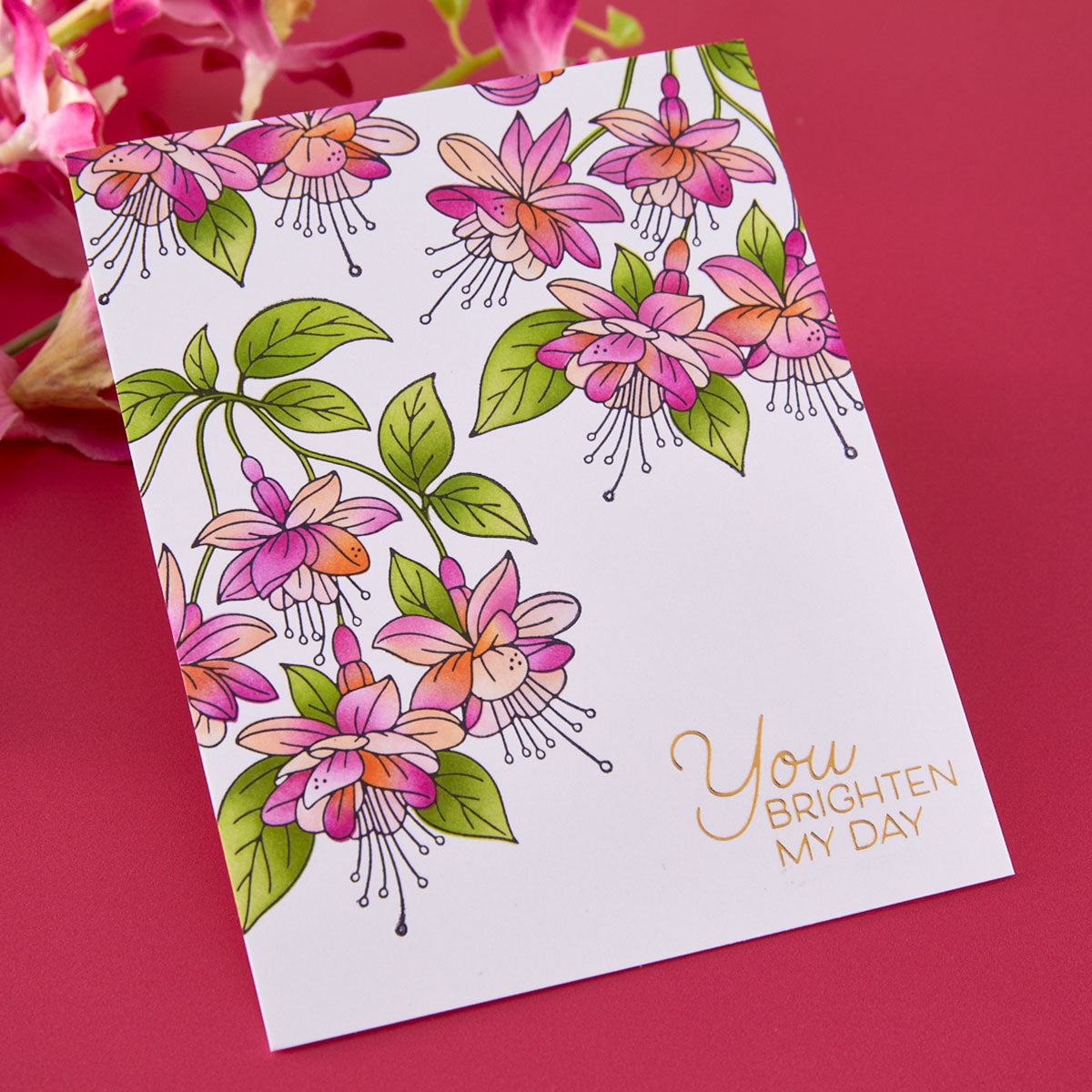 Spellbinders Magical Fuchsia Press and Foil Plate, Die and Stencil Bundle