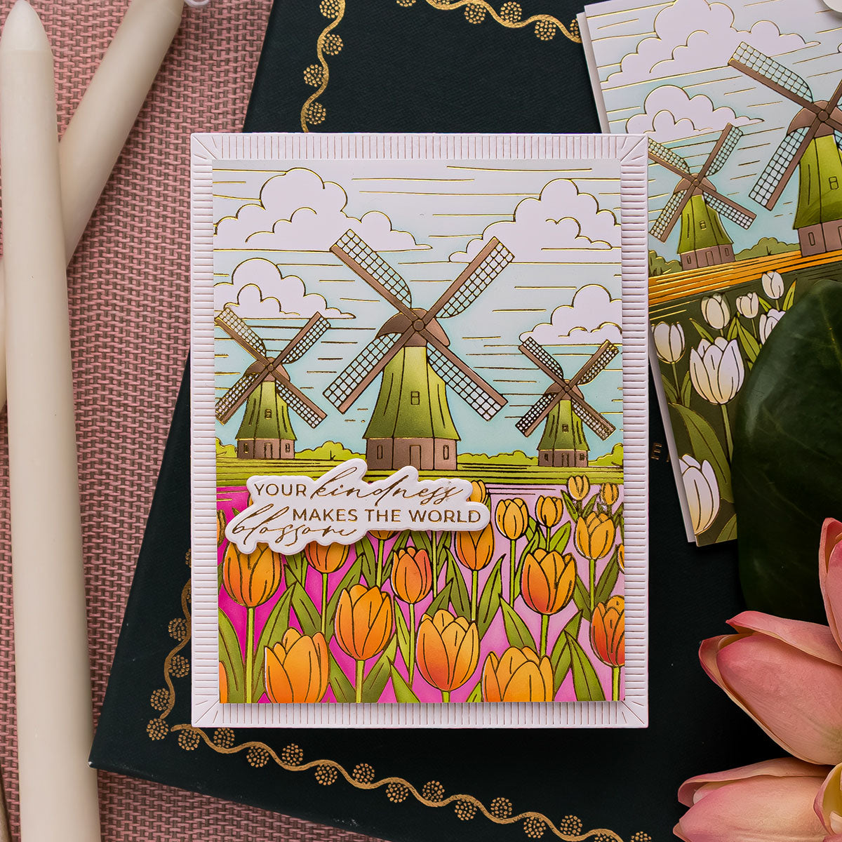 Spellbinders Bouquet of Hugs Sentiments Press and Foil Plate Die Set bp-354 kindness