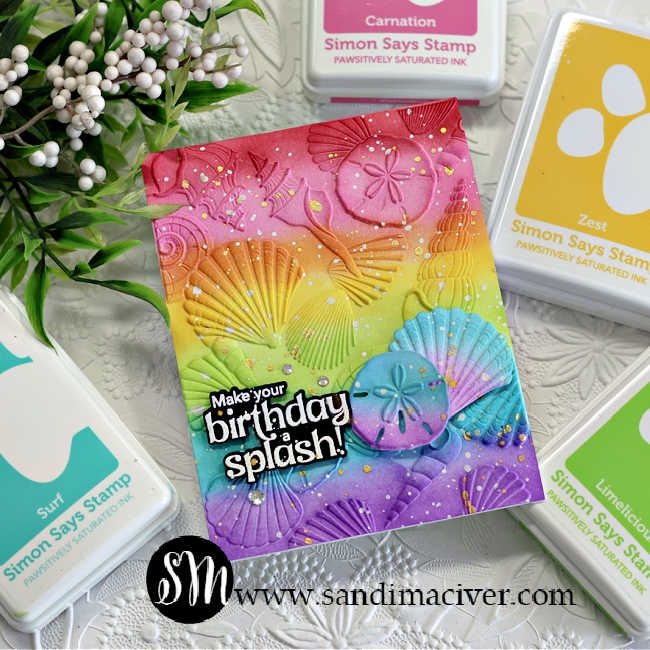 Simon Says Stamp Embossing Folders and Cutting Dies Sensational Seashells sfd495 Friend Like You Birthday Card | color-code:ALT05
