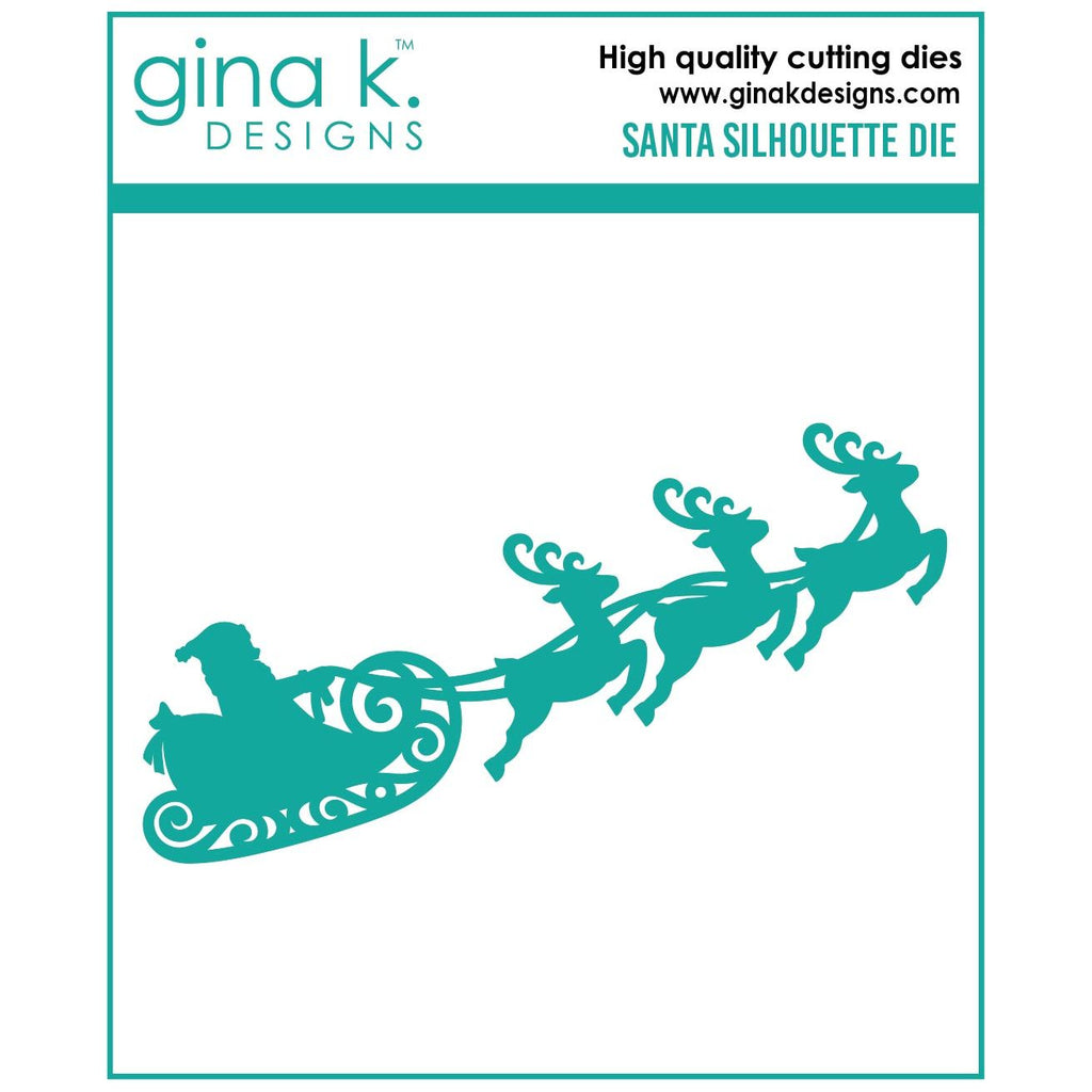 Gina K Designs SANTA SILHOUETTE Die die0274