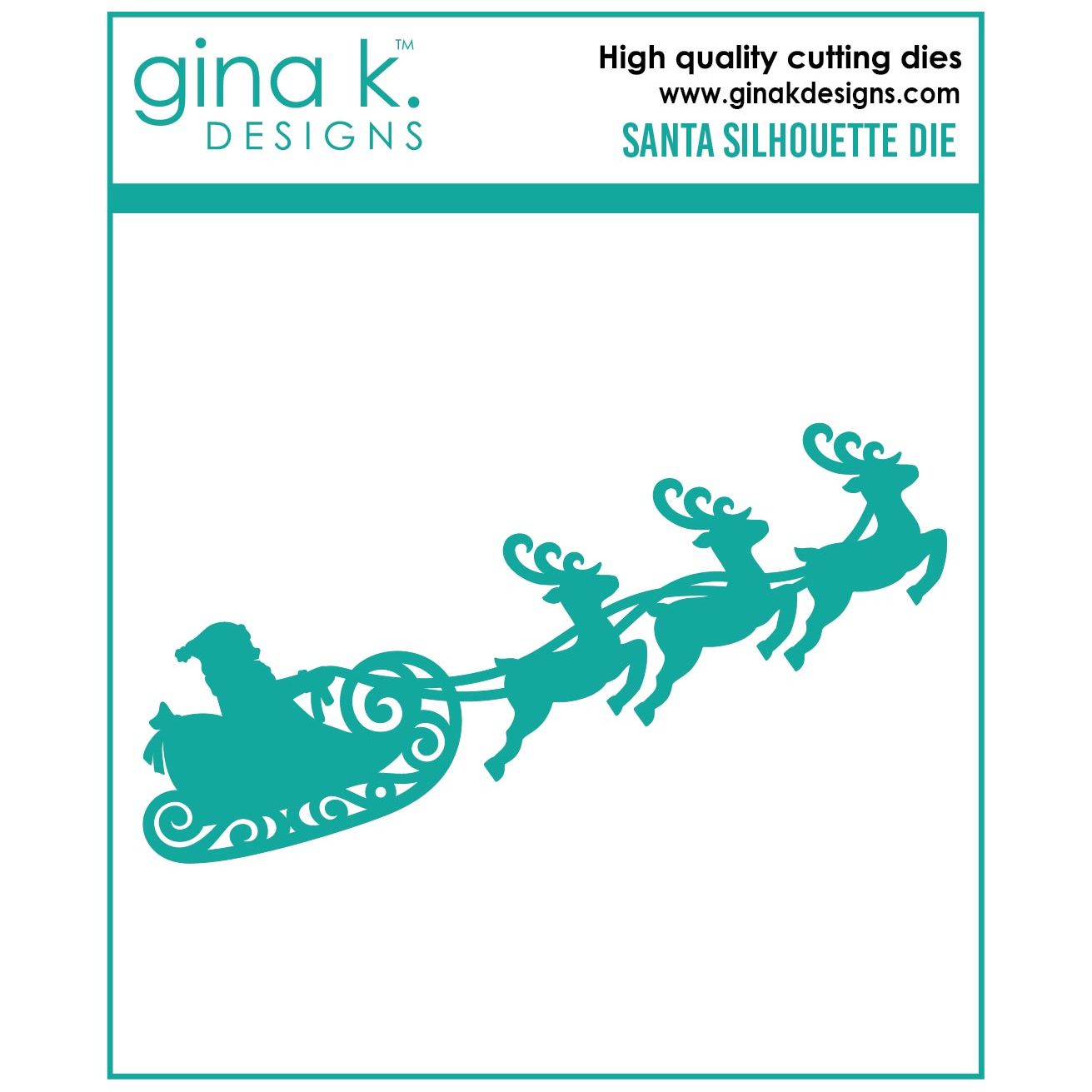 Gina K Designs SANTA SILHOUETTE Die die0274
