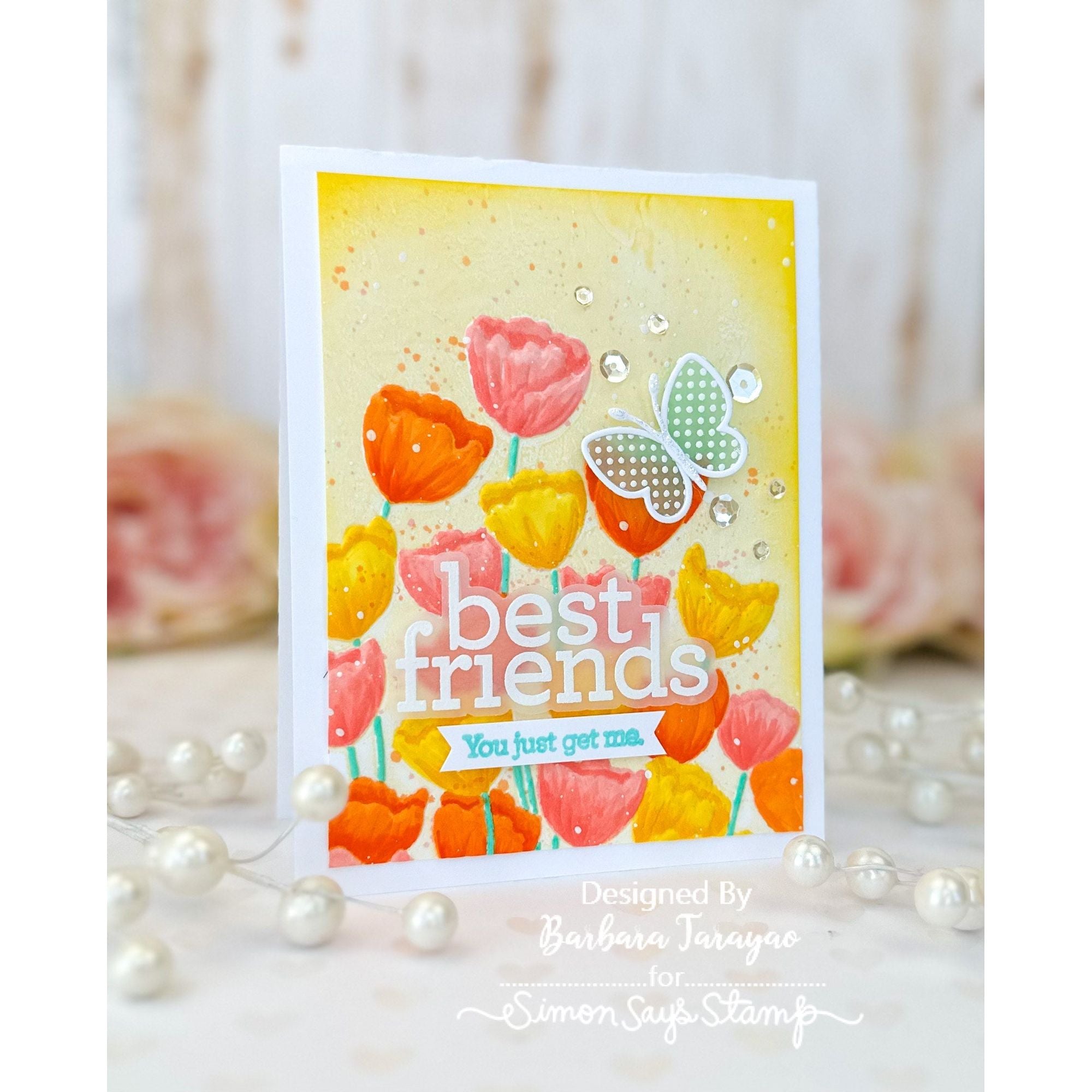 CZ Design Clear Stamps Sassy Friends cz281c Stamptember Friends Card | color-code:ALT01