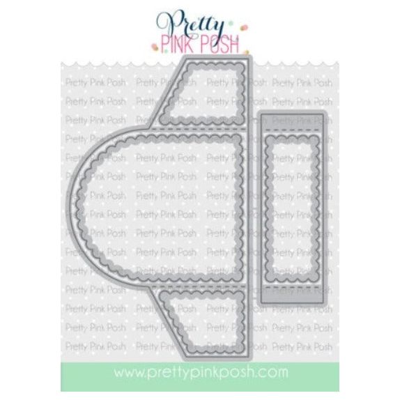 Pretty Pink Posh Scallop Box Card Dies