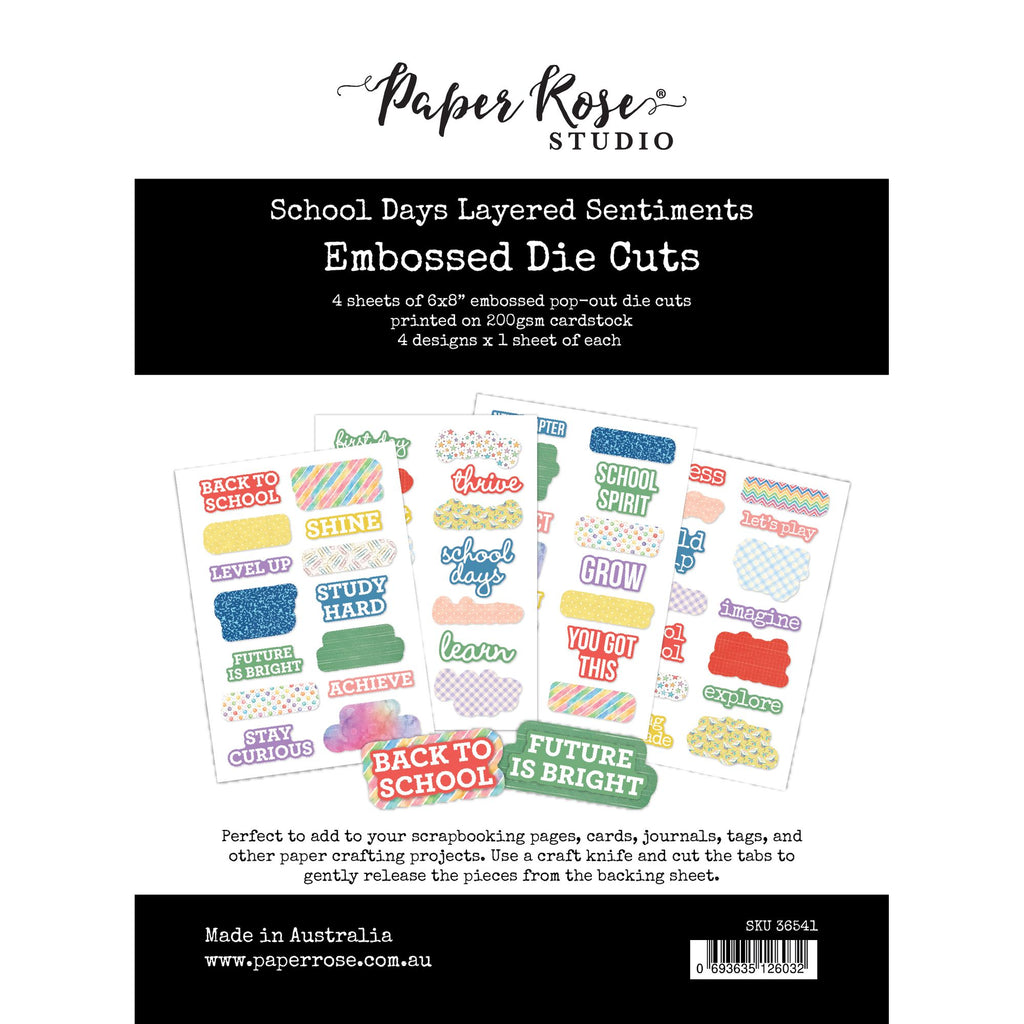 Paper Rose School Days Layered Sentiments 36541
