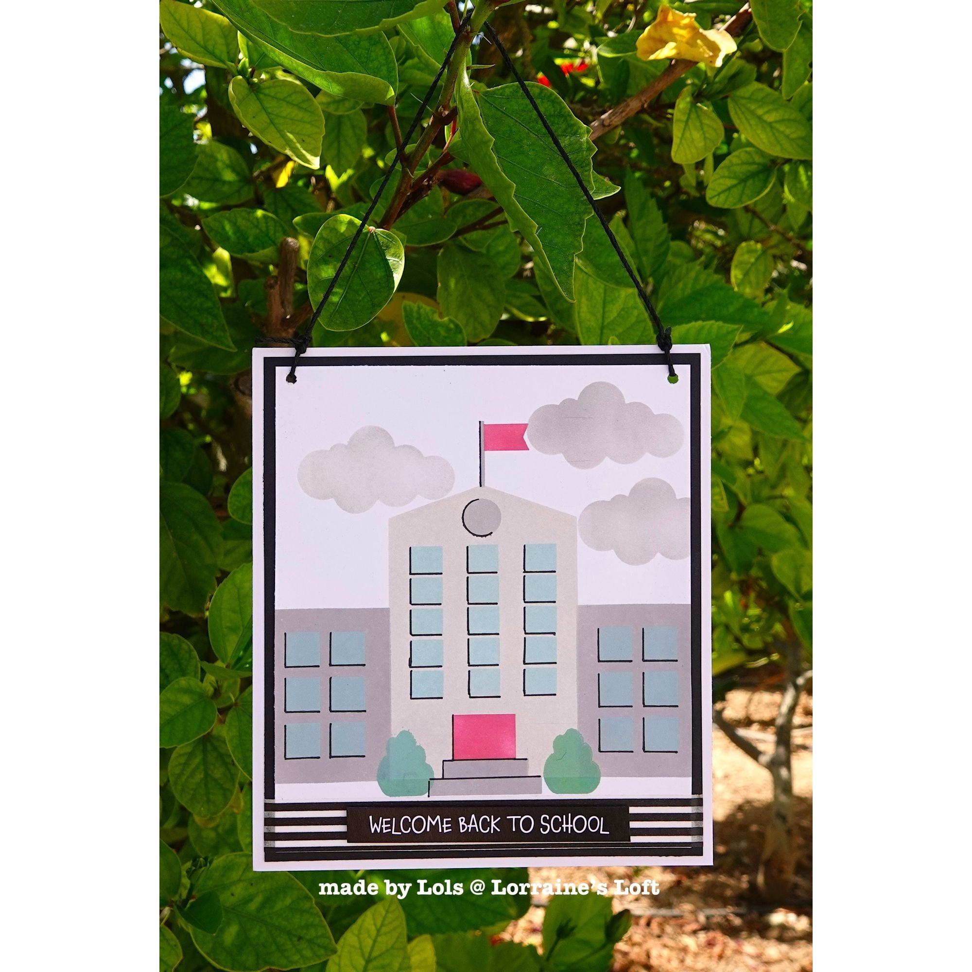 Simon Says Stamp Stencil Schoolhouse 1094st Happy Camper Classroom Decor | color-code:ALT03