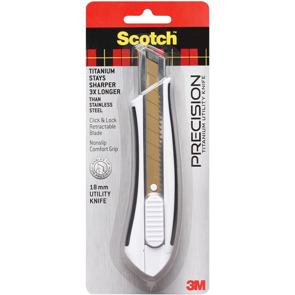 Scotch Titanium Snap-Off Utility Knife Large 159572