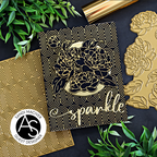 Alex Syberia Designs Gorgeous Peonies Hot Foil Plate asdhf55 Sparkle