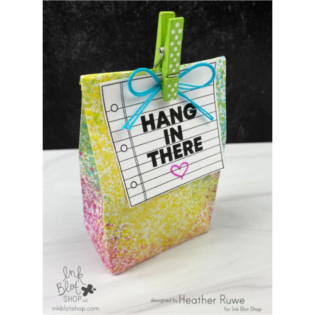 Ink Blot Shop A2 Envelopes Rainbow Splatter Paint ibev002