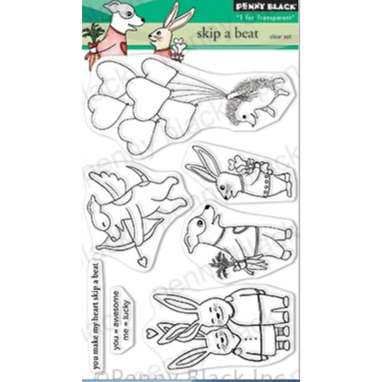 Penny Black Clear Stamps SKIP A BIT 30-951