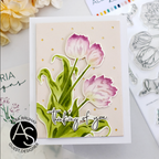 Alex Syberia Designs Tiny Dots Stencil asdste87 Thinking of you