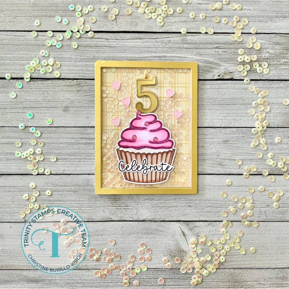 Trinity Stamps Celebration Cupcake Clear Stamp Set tps-200 Birthday Sweets Card | color-code:ALT01
