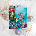 Trinity Stamps Poolside Confetti Embellishment Box tsb-412 Underwater Scene Encouragement Card | color-code:ALT01