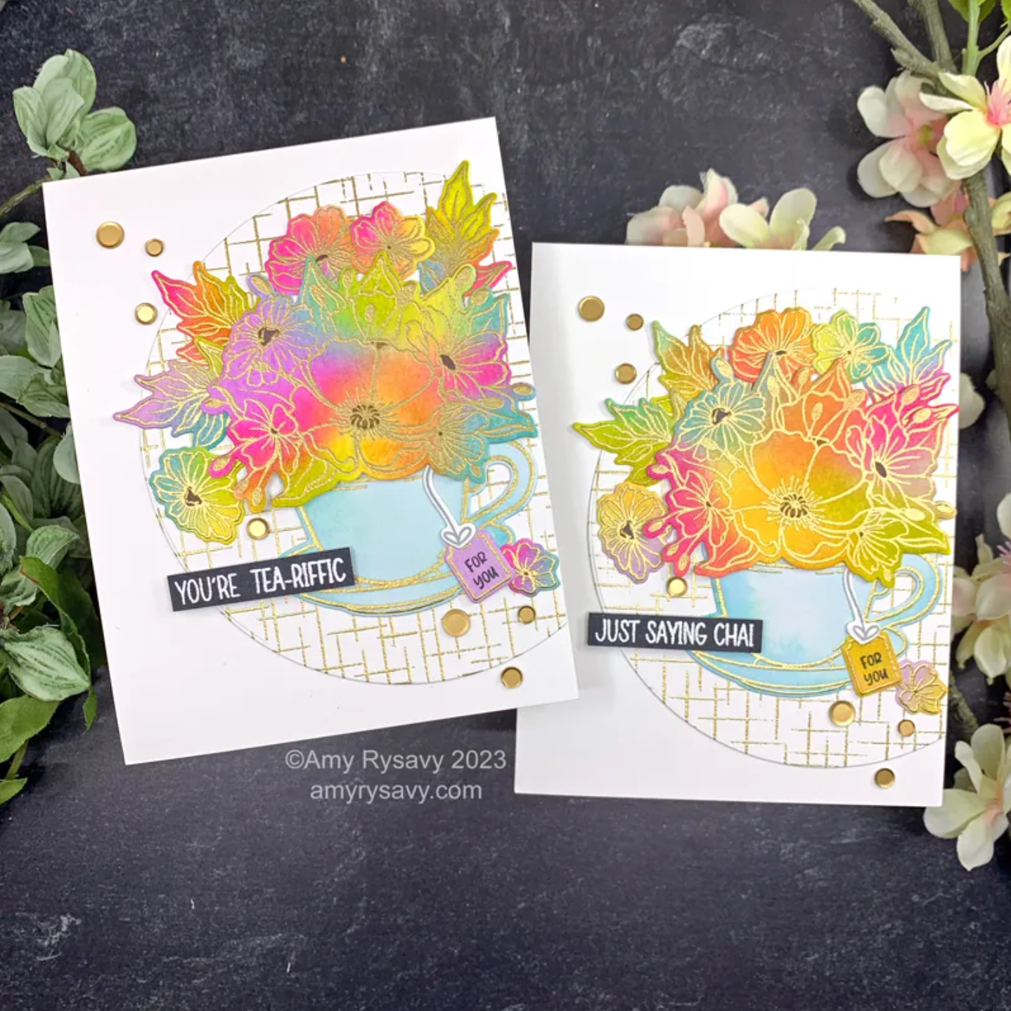 Trinity Stamps Teacup Blooms Die Set tmd-c256 tea | color-code:ALT01