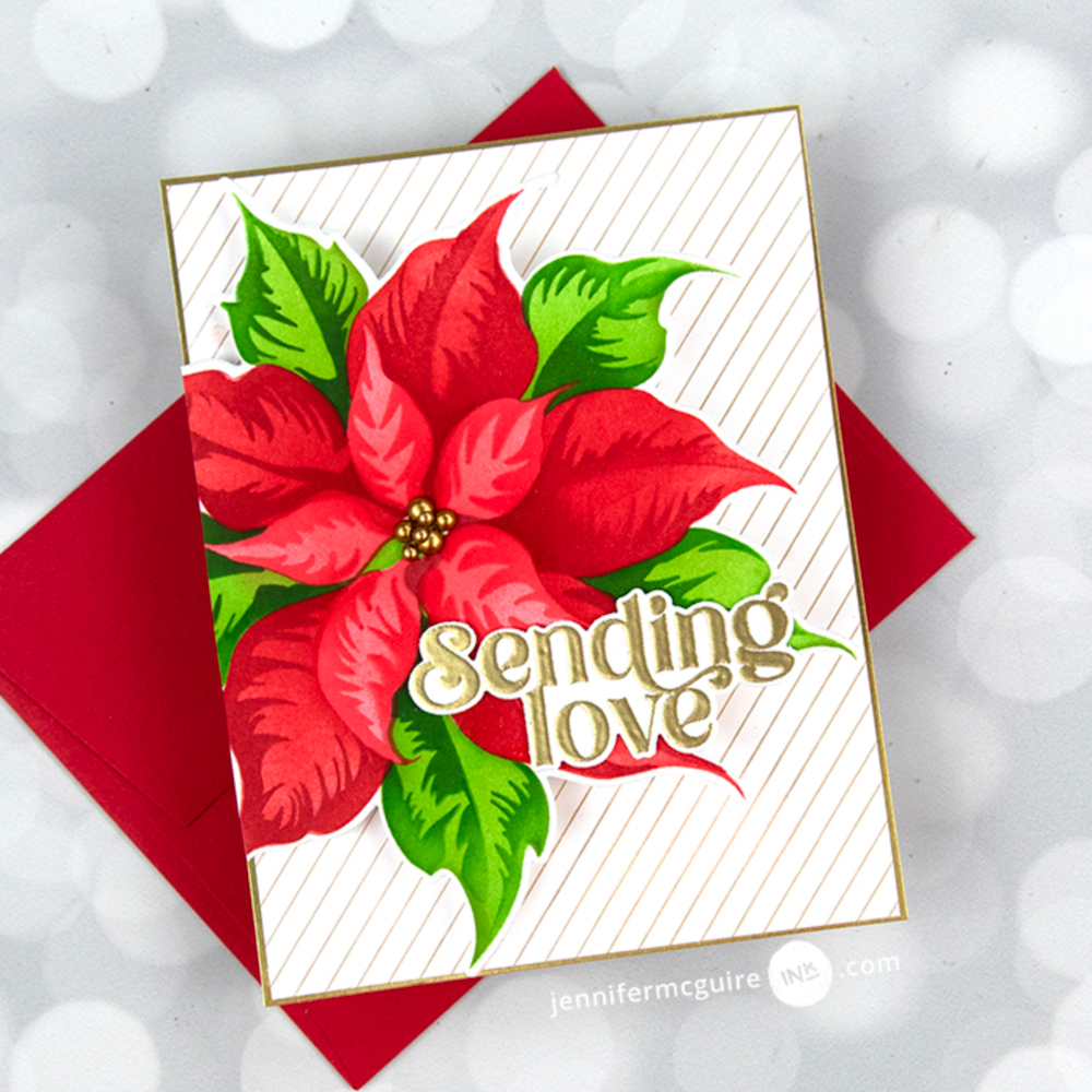 Alex Syberia Designs Festive Poinsettia Stencil Set asdste73 Love | color-code:ALT01