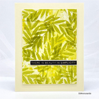 Tim Holtz Distress Embossing Glaze Crushed Olive Ranger tde79163 Overlapping Layers Beauty in Simplicity Card