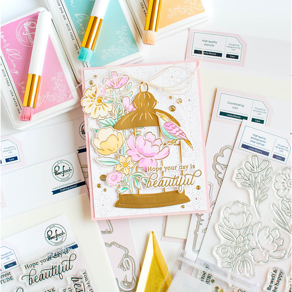 PinkFresh Studio OCEAN BREEZE Dye Ink Pad pfdi016 Beautiful Day Card | color-code:ALT02