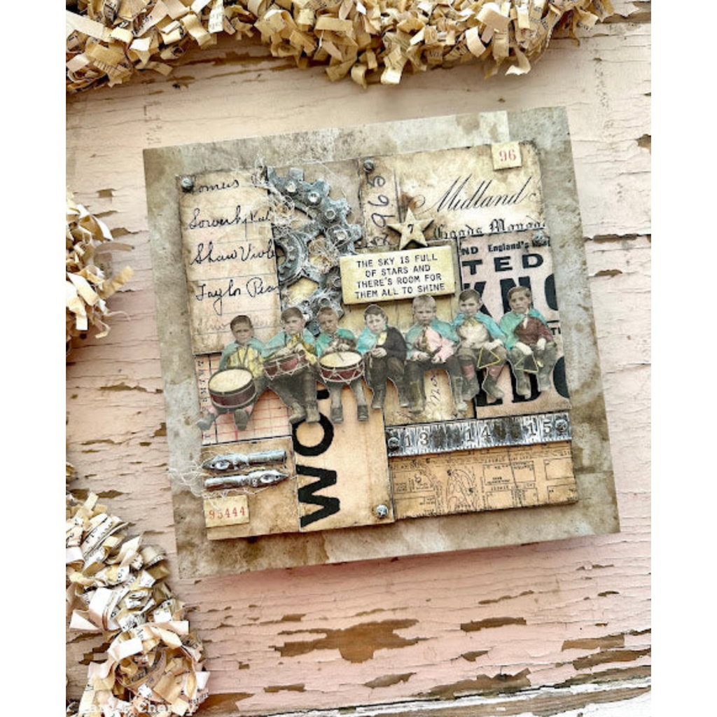 Tim Holtz Etcetera Square Panels ETC021 drummer boys | color-code:ALT01