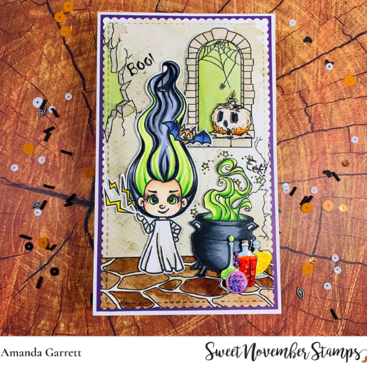 Sweet November Stamps Halloween Room Add-on Clear Stamp Set snsephr22 spells