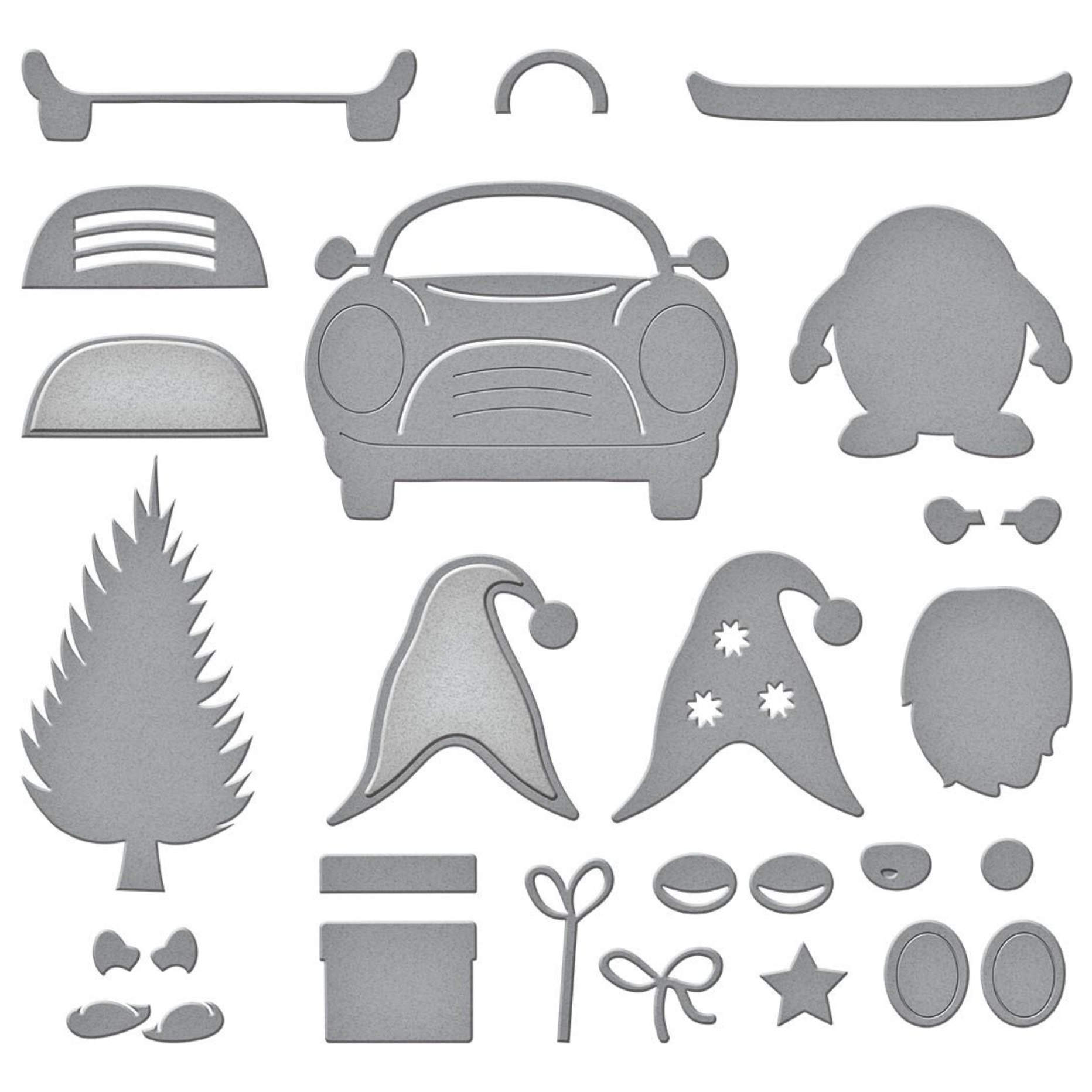 S4-1297 Spellbinders Gnome Drive Holiday Etched Dies