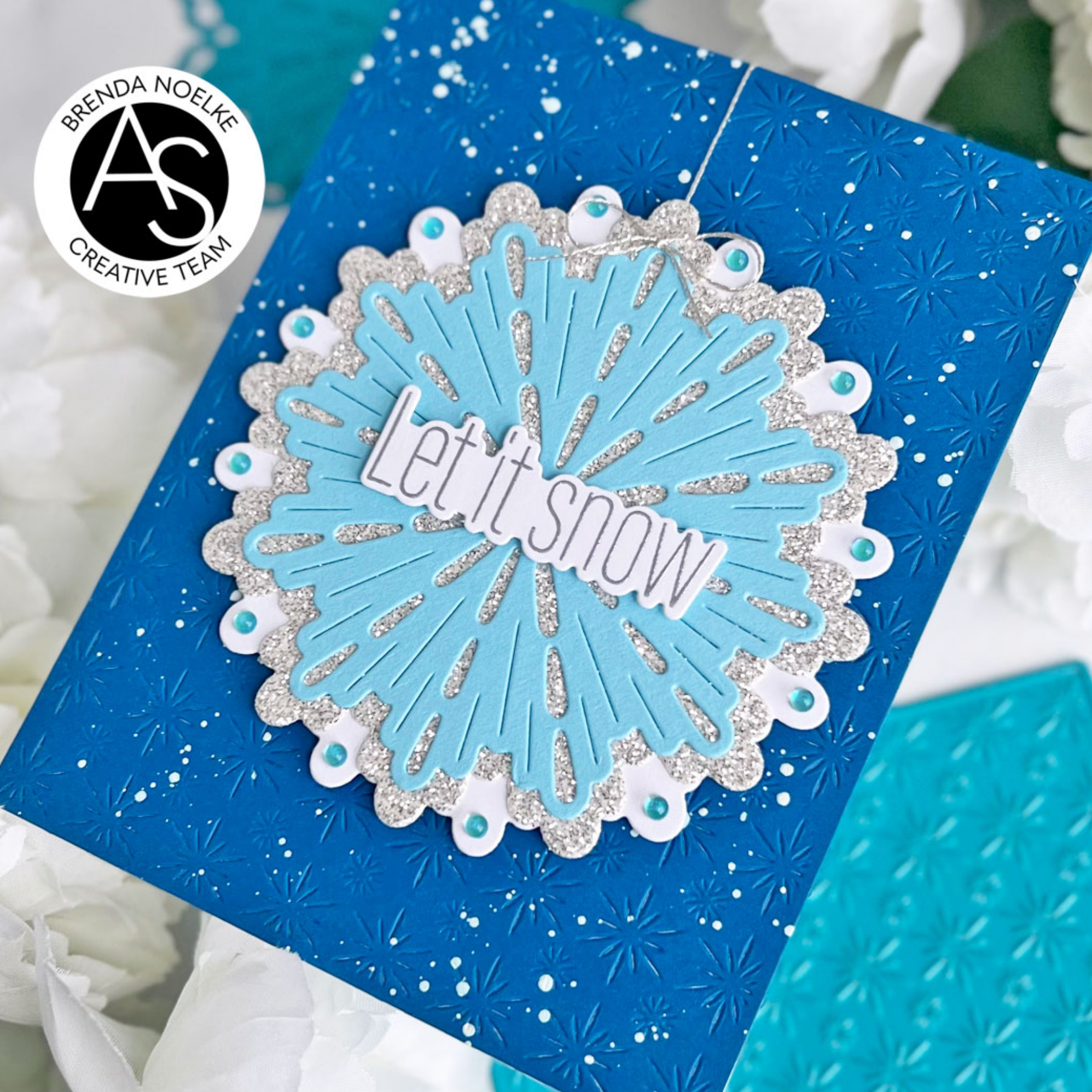 Alex Syberia Designs Sparkly Flakes Cover Die asdd93 Let It Snow