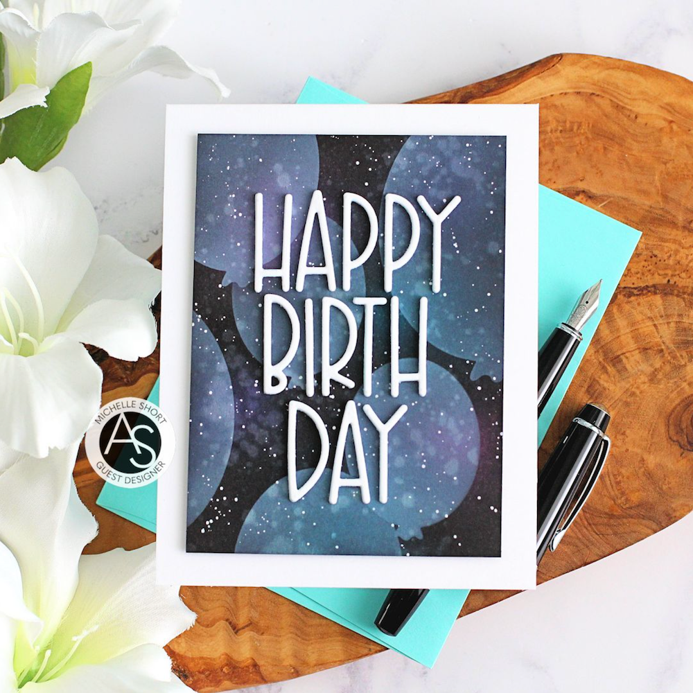 Alex Syberia Designs Bokeh Balloons Stencil asd-ste-104 background
