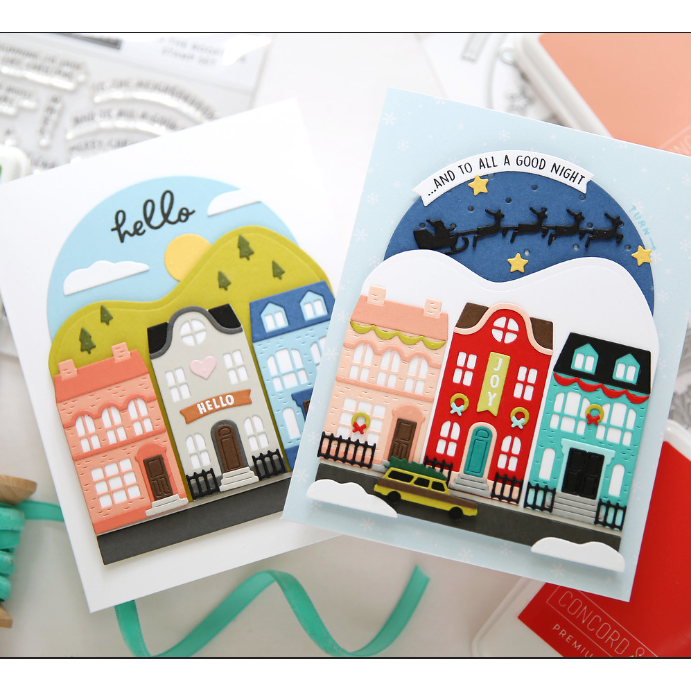 Concord & 9th Over the Rooftops Clear Stamp Set 11891 Hello | color-code:ALT01