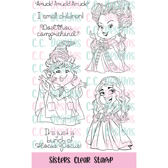 C.C. Designs Sisters Clear Stamp Set ccd-0340