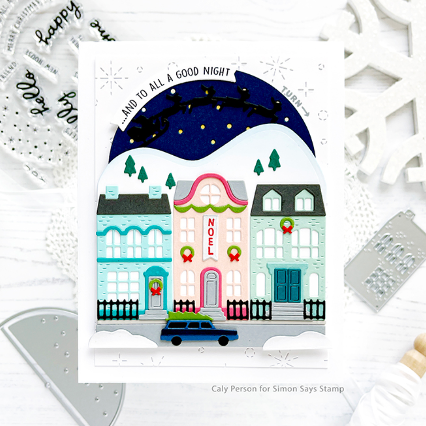 Concord & 9th Over the Rooftops Clear Stamp Set 11891 Noel | color-code:ALT02
