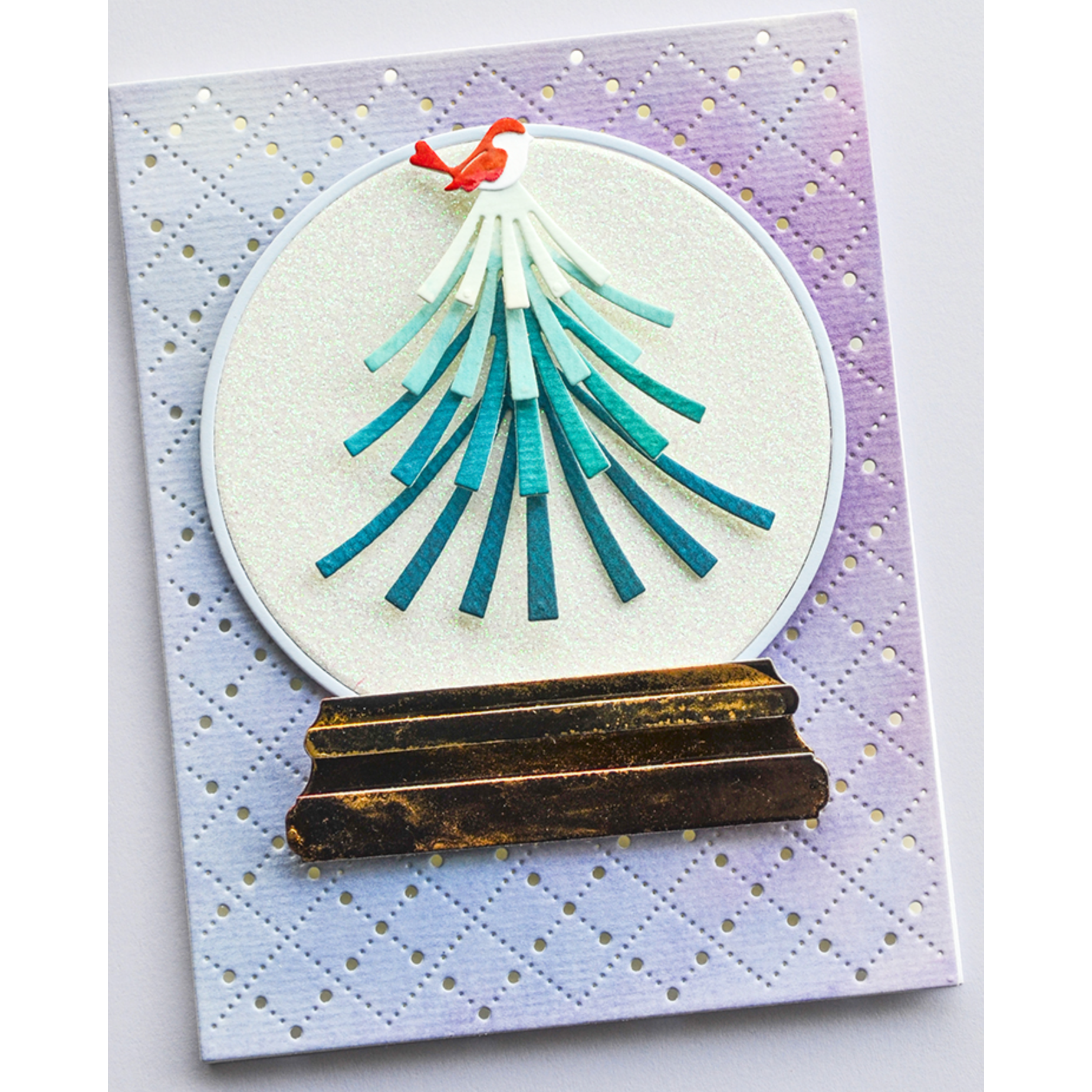 Poppy Stamps Wide Pine Needle Shoots Dies 2579 christmas tree