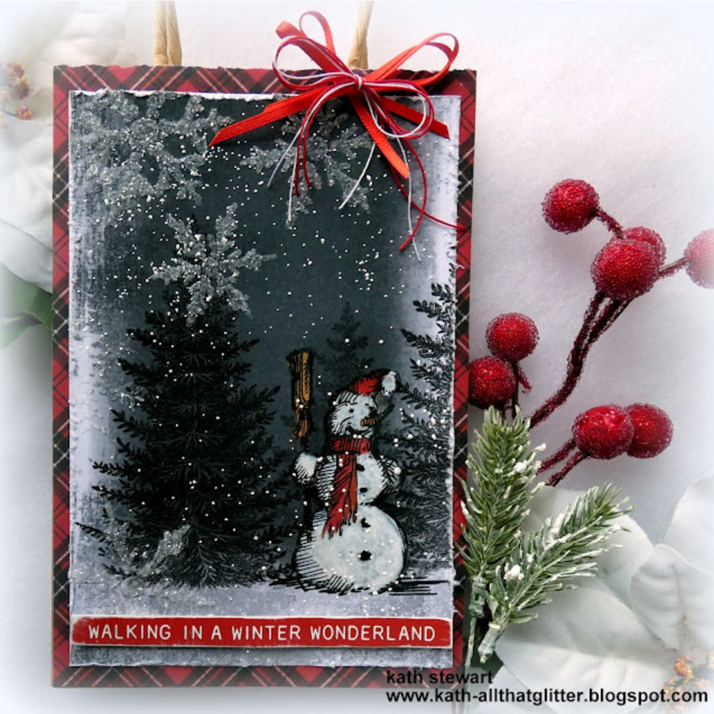 Tim Holtz Layering Stencil SNOWFLAKES THS050 snowman | color-code:ALT01