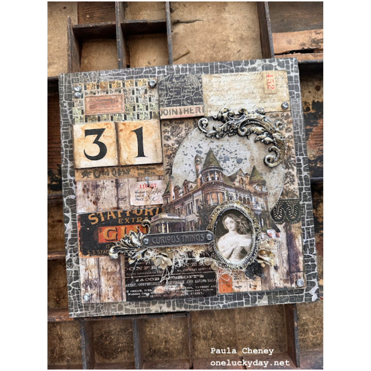 Tim Holtz Etcetera Mosaic Tiles ETC019 spooky | color-code:ALT02
