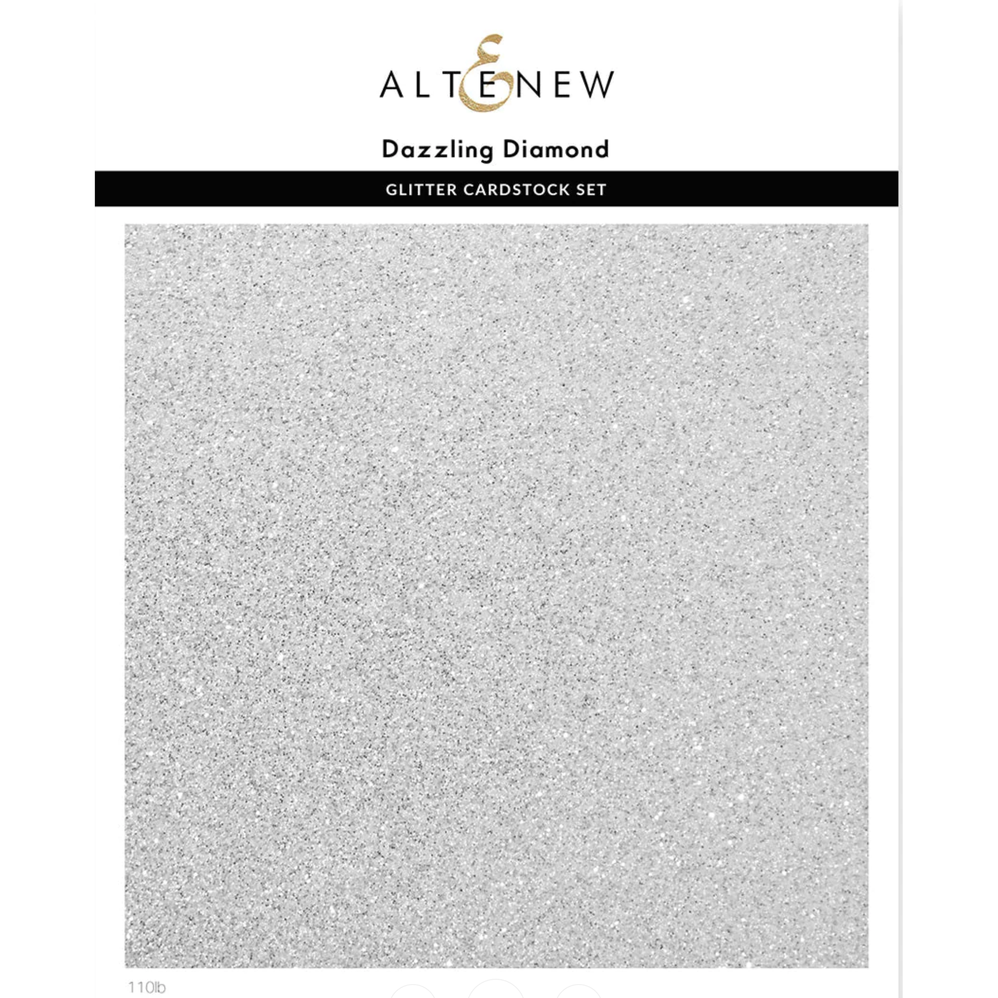 Altenew Glitter Cardstock Set Dazzling Diamond 8.5x11, 8 sheet pack alt8168