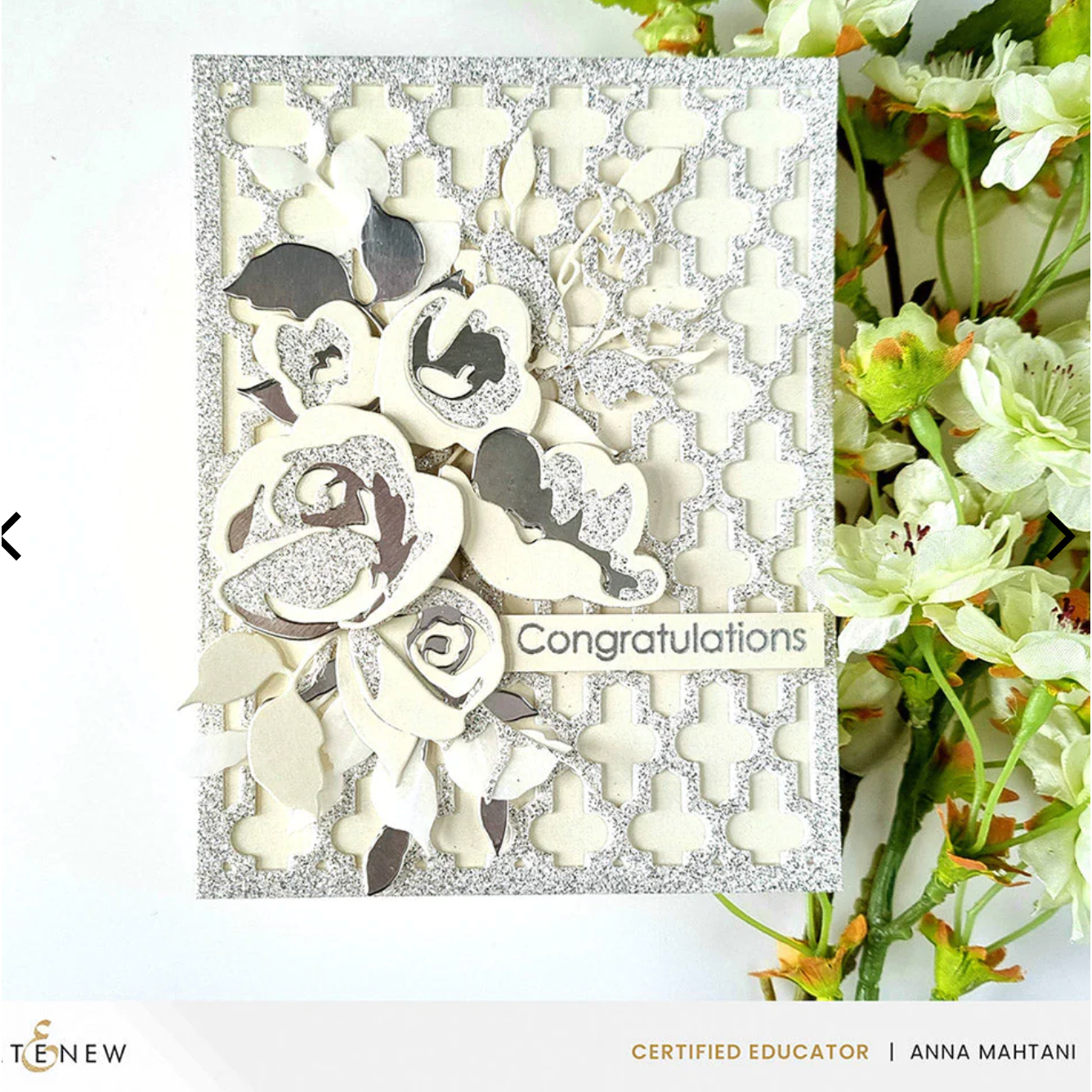 Altenew Glitter Cardstock Set Dazzling Diamond 8.5x11, 8 sheet pack alt8168 congratulations