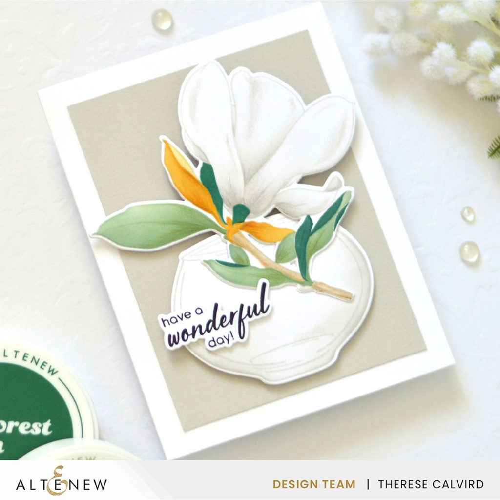 Altenew Build a Garden Blushing Magnolias Set alt8188bn white flowers