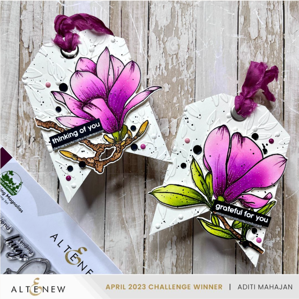 Altenew Build a Garden Blushing Magnolias Set alt8188bn grateful for you