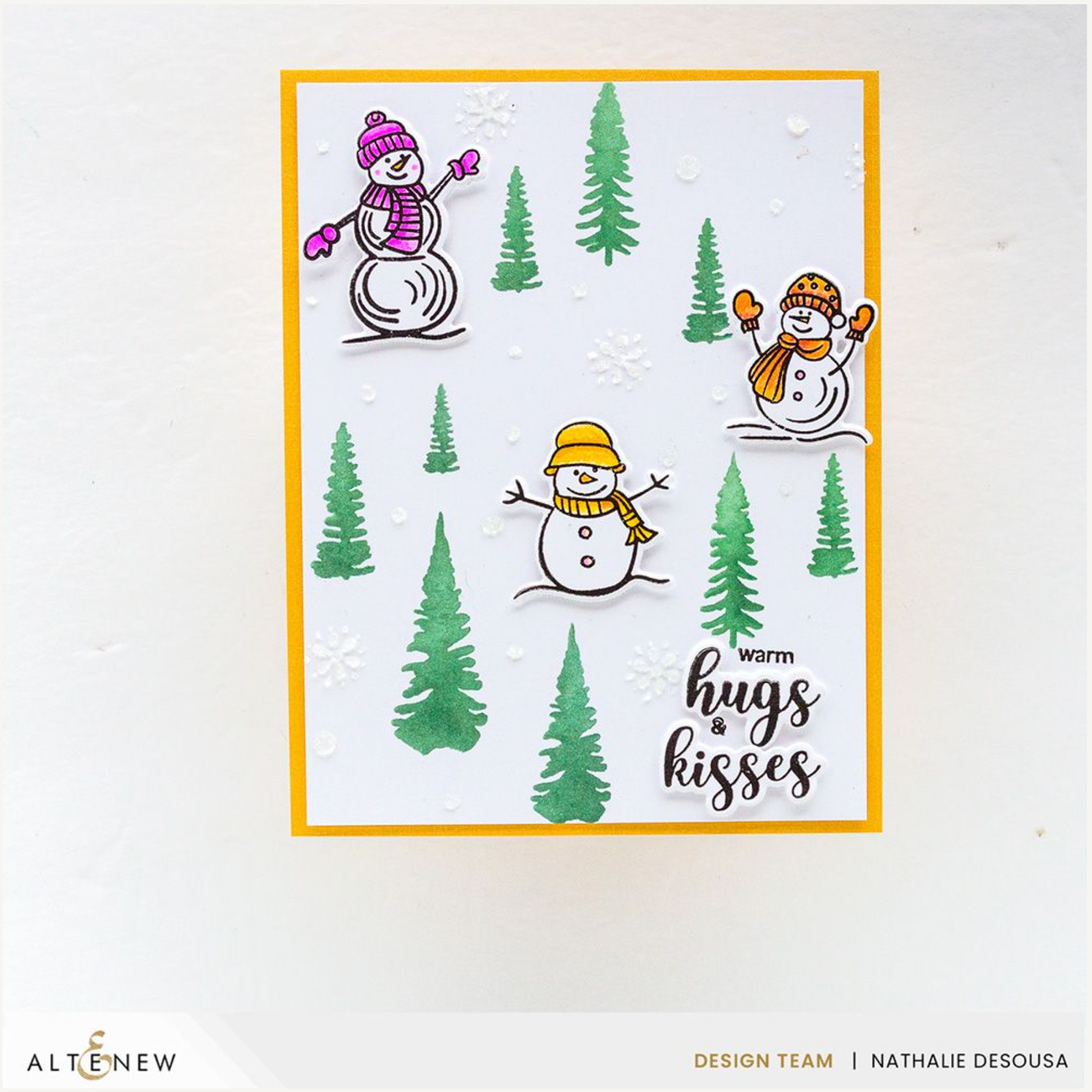 Altenew Dynamic Duo Snowy Delight Add-On Dies alt8195 hugs and kisses