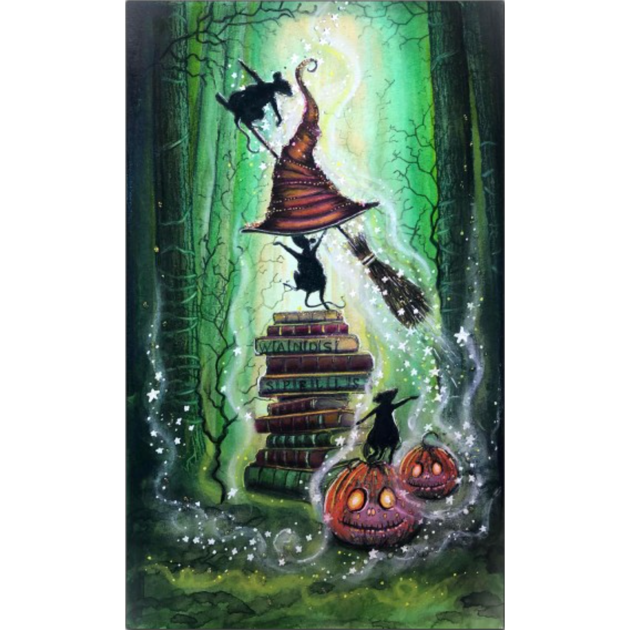 Lavinia Stamps Broomsticks Stamps lav827 magical scene