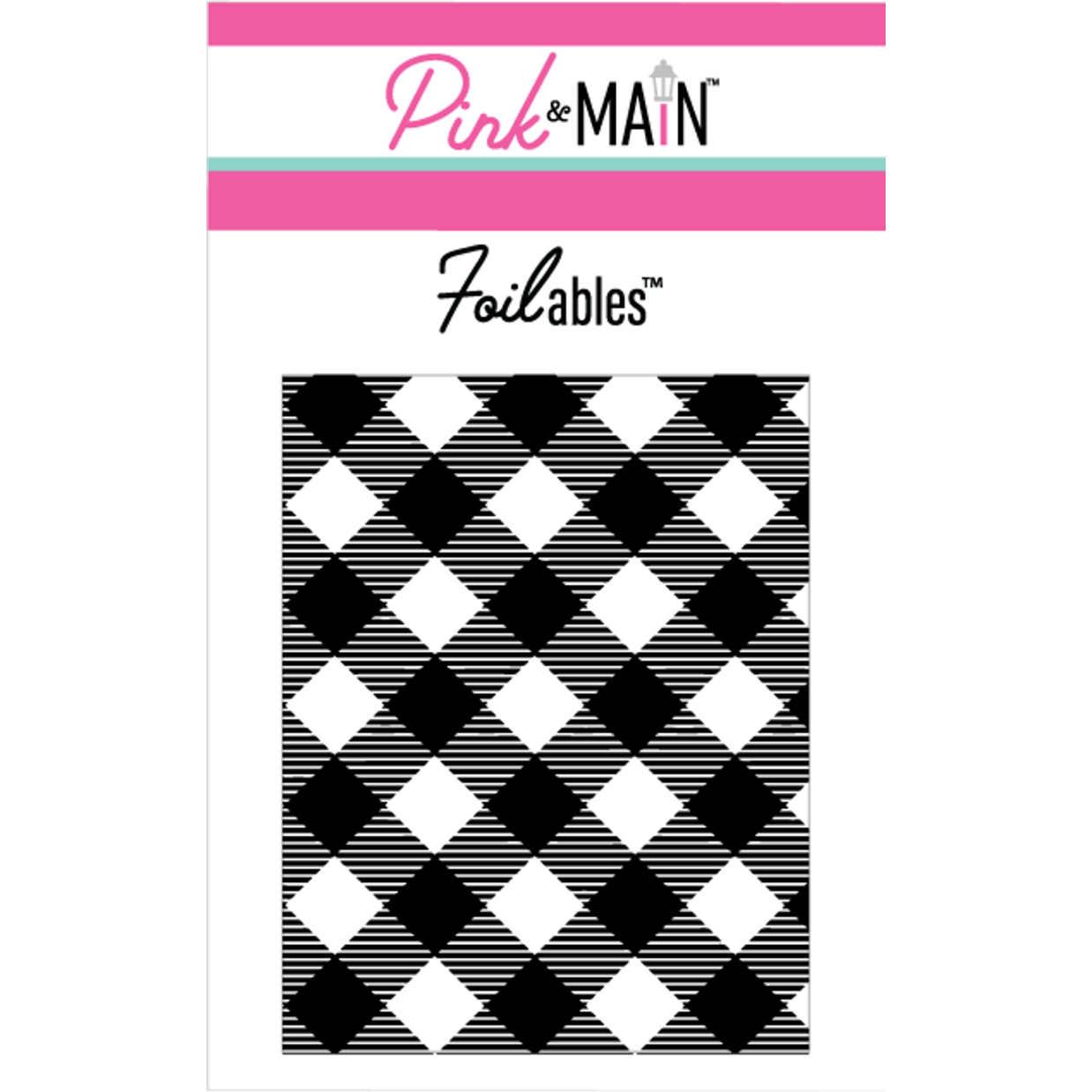 Pink and Main Buffalo Plaid Foilable Panels pmf161