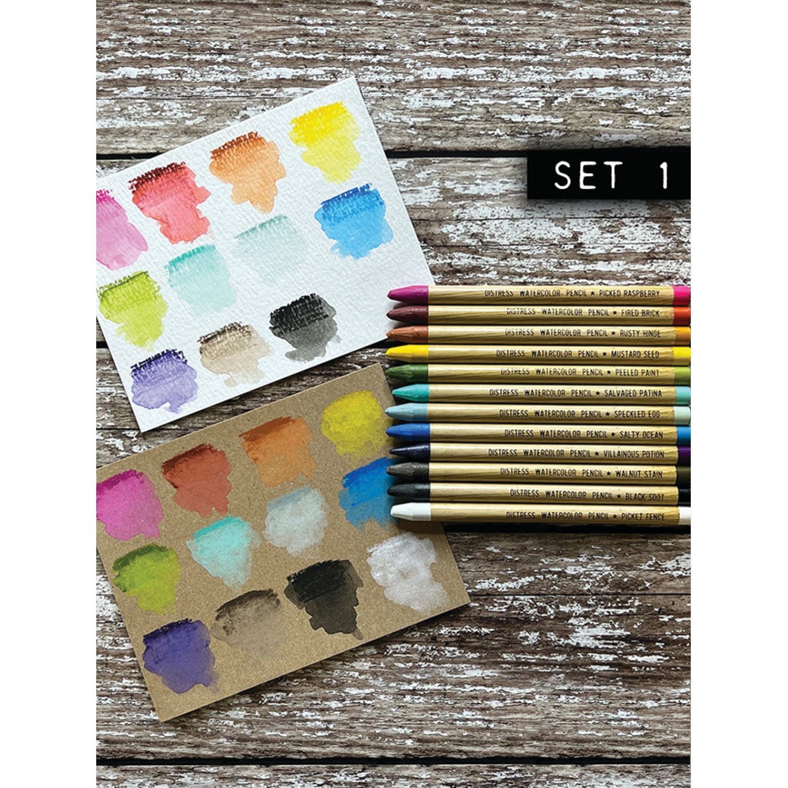 Tim Holtz Distress Watercolor Pencils SET 1 Ranger tdh76308