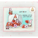 Mama Elephant Clear Stamps LITTLE GNOME AGENDA hearts