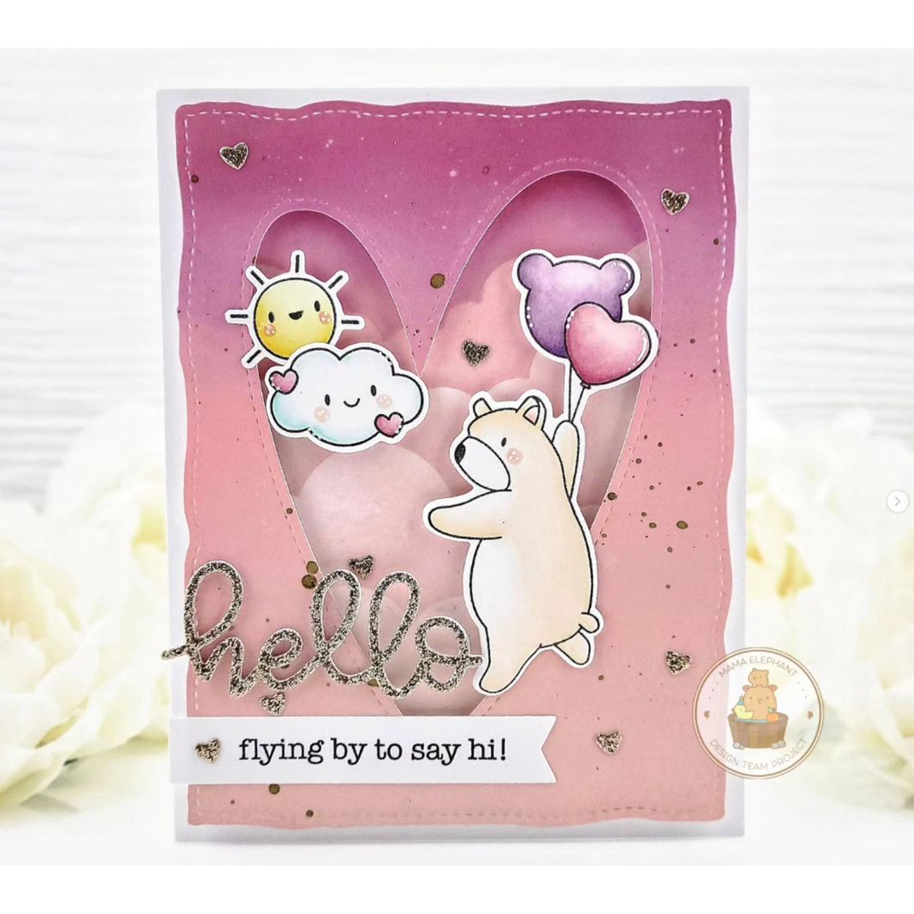 Mama Elephant Clear Stamps Beary Good Day hello