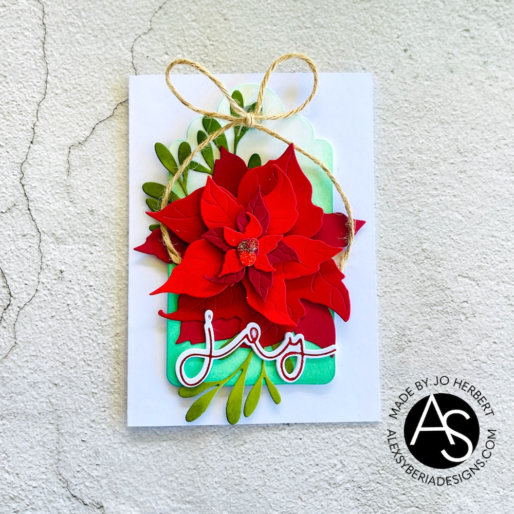 Alex Syberia Designs Joyful Poinsettia Die Set asd-d-139 joy