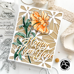 Alex Syberia Designs Midnight Blooms Layering Stencil Set asd-ste-141 happy