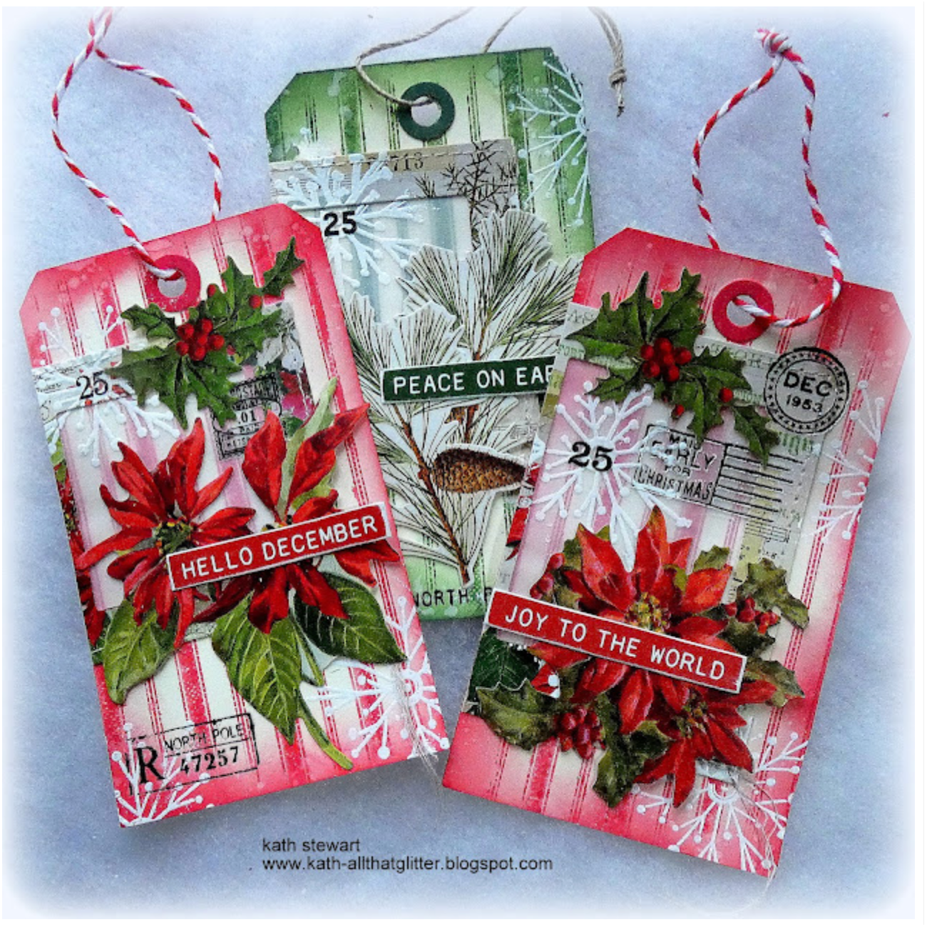 Tim Holtz Cling Rubber Stamps Ticking and Grain cms475 gift tags | color-code:ALT04