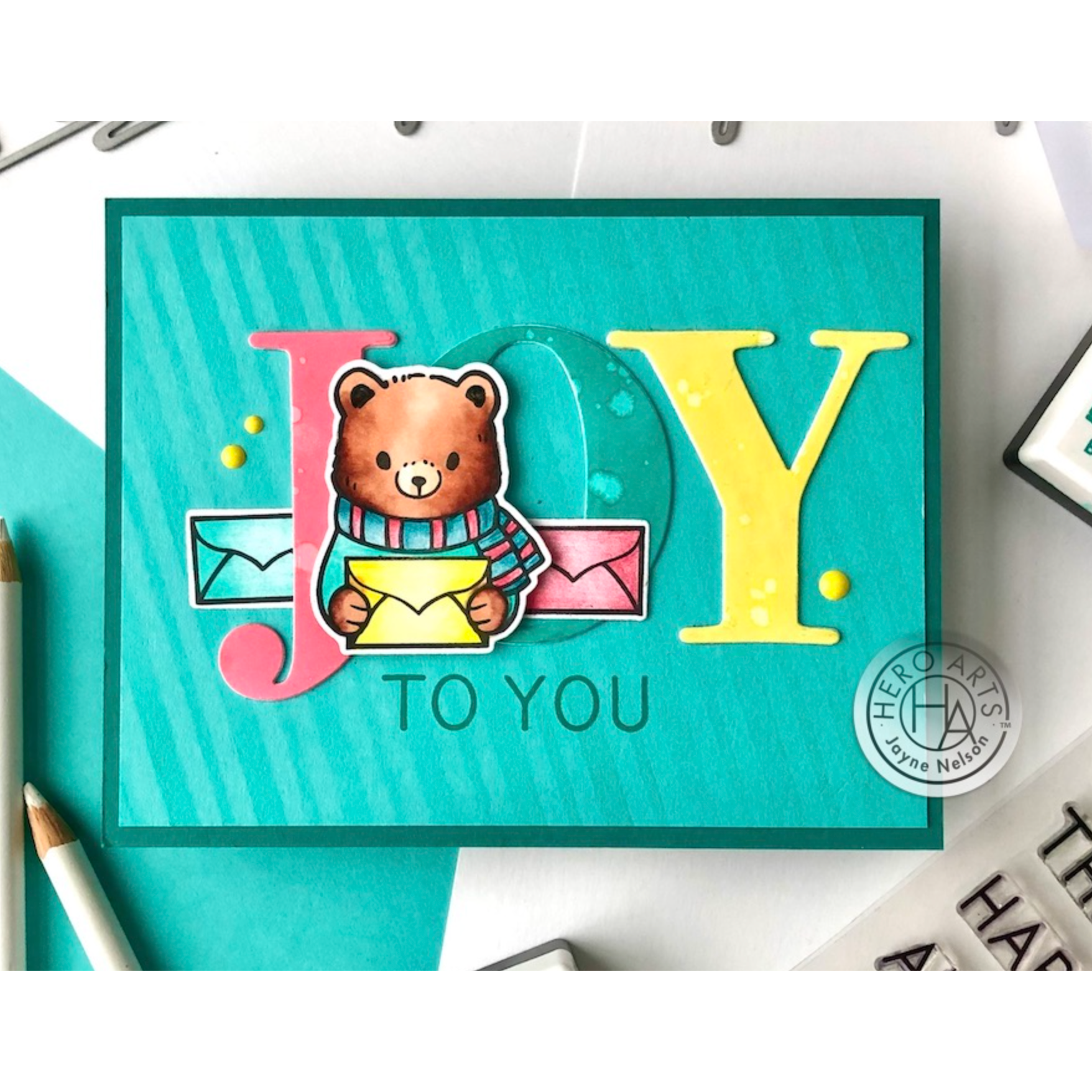 Hero Arts Fancy Cuts Dies Letter J-N df167 mail call
