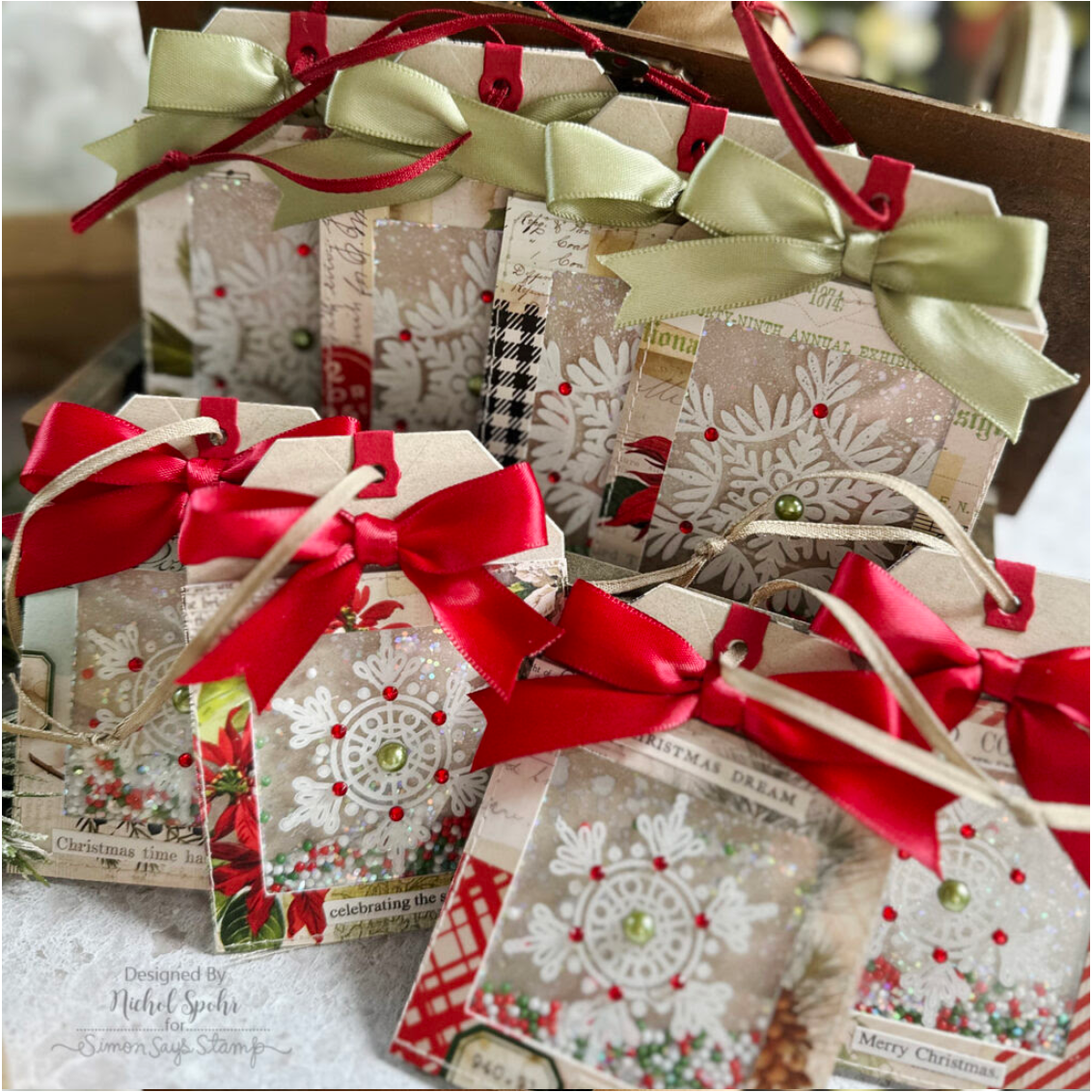 Vivant Double Face Satin Warm Red Ribbon 27.34 yards 3301.2516.21 shaker tags | color-code:ALT01