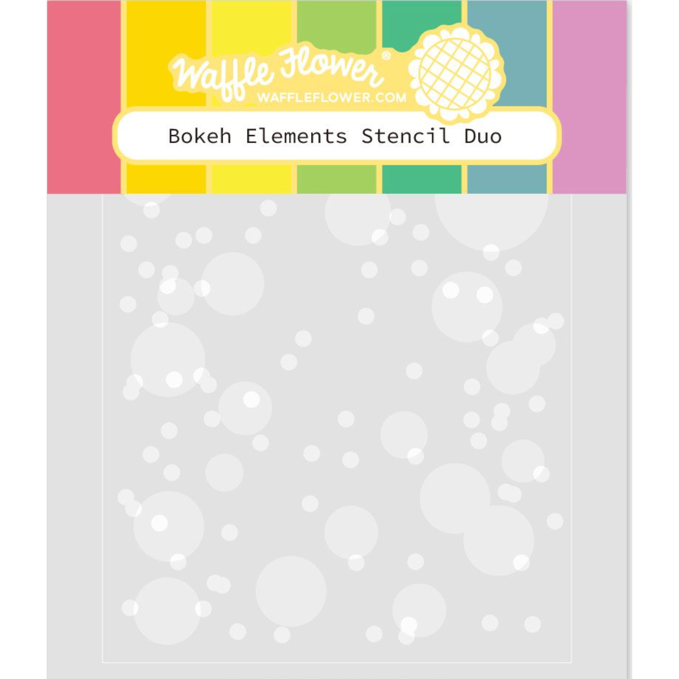 Waffle Flower Bokeh Elements Stencil Duo 421595