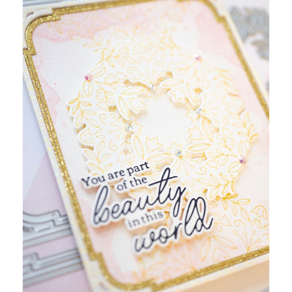Pinkfresh Studio Essentials 8.5 x 11 Glitter Cardstock Gold 6 Sheets pf139es Gold Beauty Card | color-code:ALT02